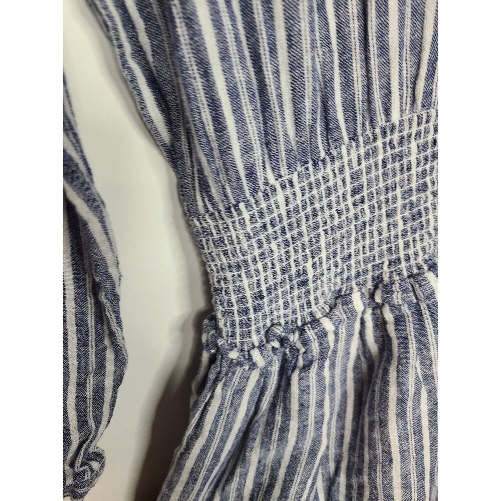 Rails Jasmine Tibet Stripe Lightweight Linen Long… - image 5